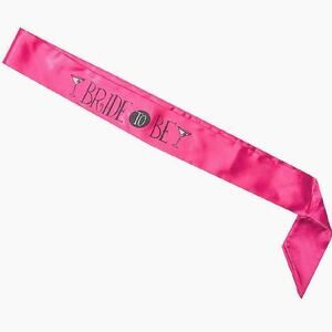 WILTON Bride-to-Be Hot Pink Bachelorette Party Sash - NEW Wedding